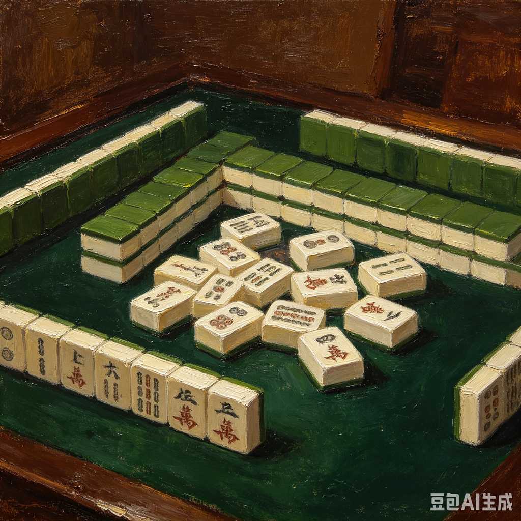bright color mahjong tiles