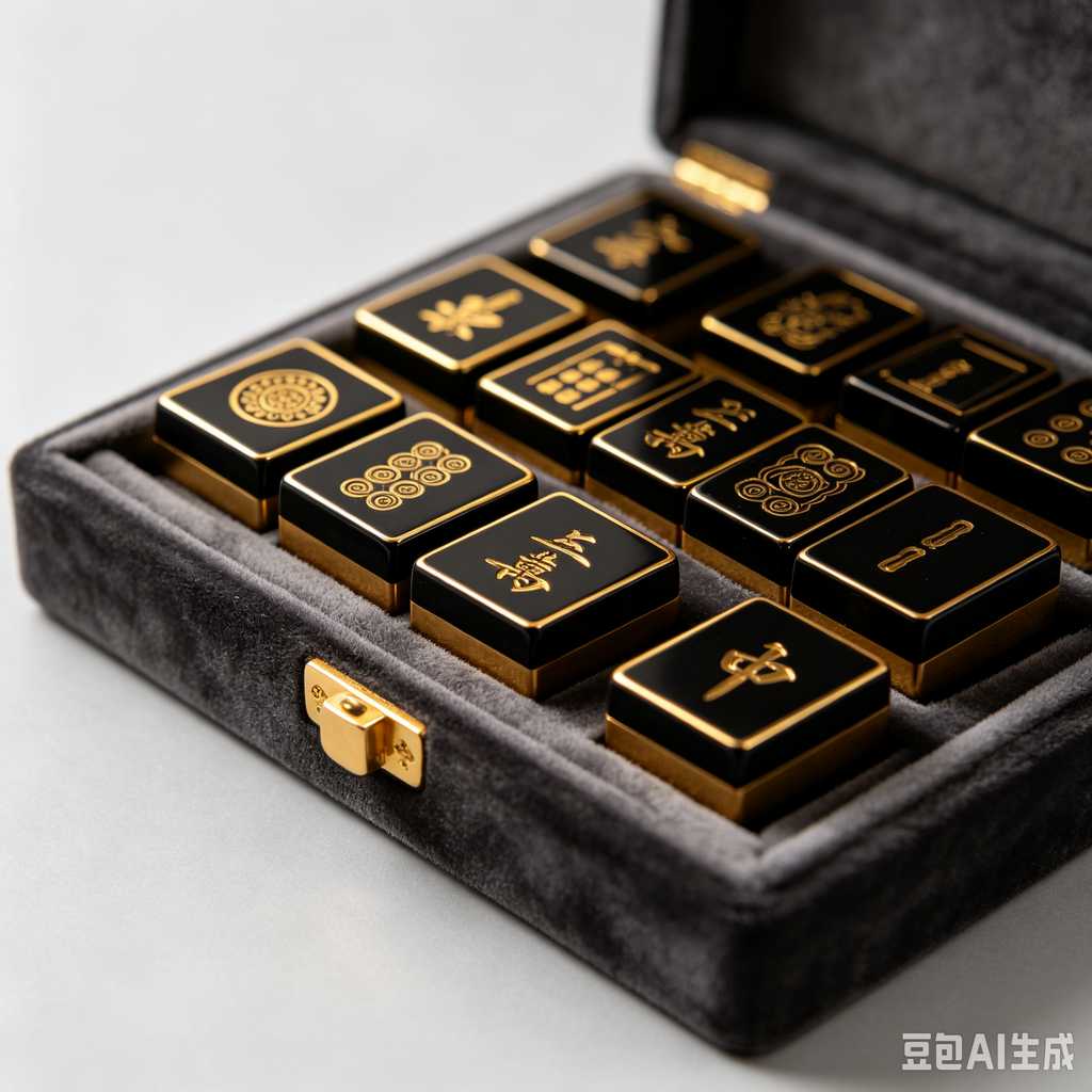 trendy color mahjong set